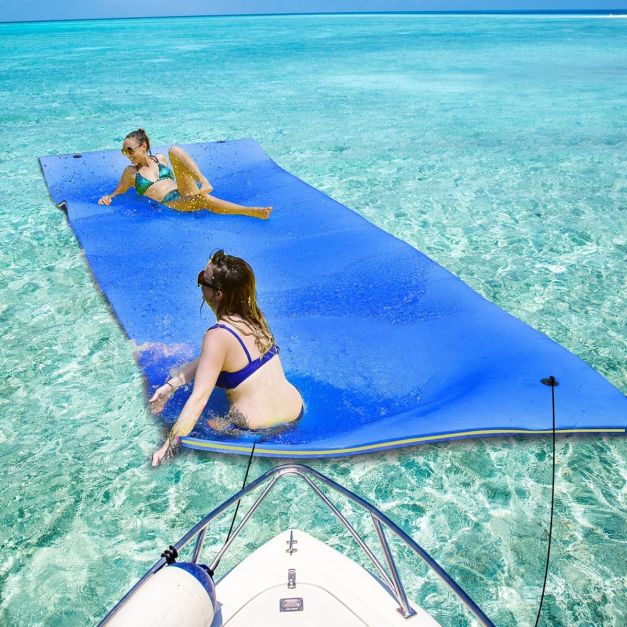 tapis flottant en mer